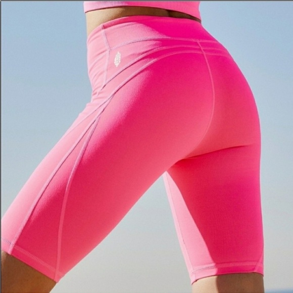 Free People Movement Biker Baby Short S neon pink - Picture 4 of 10